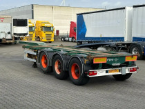 Nooteboom FT-43-03V MULTI CONTAINER CHASSIS / HC / 2X EXT / BPW / LIFTAS / 4 X IN STOCK!!